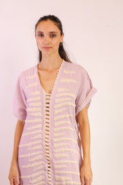 EMBROIDERED KAFTAN LILLY - sustainably made MOMO NEW YORK sustainable clothing, slow fashion