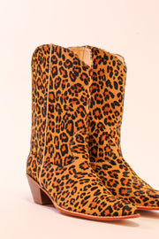 LEOPARD PRINT WESTERN BOOTS MAYA - sustainably made MOMO NEW YORK sustainable clothing, slow fashion