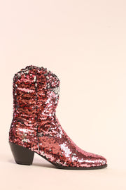 TWO TONE SEQUIN BOOTS TAHSI - sustainably made MOMO NEW YORK sustainable clothing, slow fashion