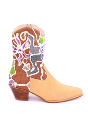 BATIK HEMP LEATHER BOOTS ALY - sustainably made MOMO NEW YORK sustainable clothing, boots slow fashion