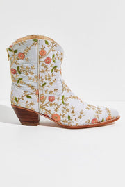 ELOISE EMBROIDERED ANKLE BOOTS X FREE PEOPLE - sustainably made MOMO NEW YORK sustainable clothing, boots slow fashion