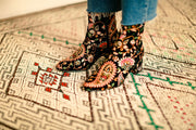 EMBROIDERED VELVET BOOTS LOU - sustainably made MOMO NEW YORK sustainable clothing, offer slow fashion