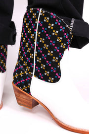 EMBROIDERED WESTERN BOOTS FRANIA - sustainably made MOMO NEW YORK sustainable clothing, boots slow fashion