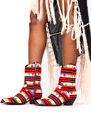 HAND CRAFTED TRIBAL HMONG BOOTS SASSA - sustainably made MOMO NEW YORK sustainable clothing, boots slow fashion