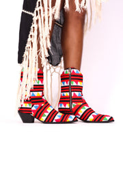 HAND CRAFTED TRIBAL HMONG BOOTS SASSA - sustainably made MOMO NEW YORK sustainable clothing, boots slow fashion