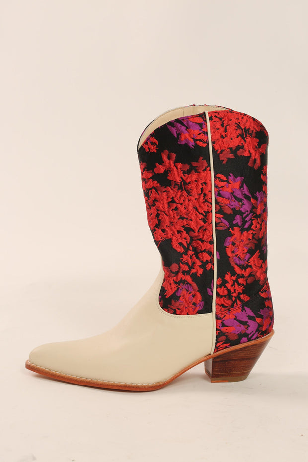 JACQUARD WESTERN BOOTS ARINA - sustainably made MOMO NEW YORK sustainable clothing, boots slow fashion