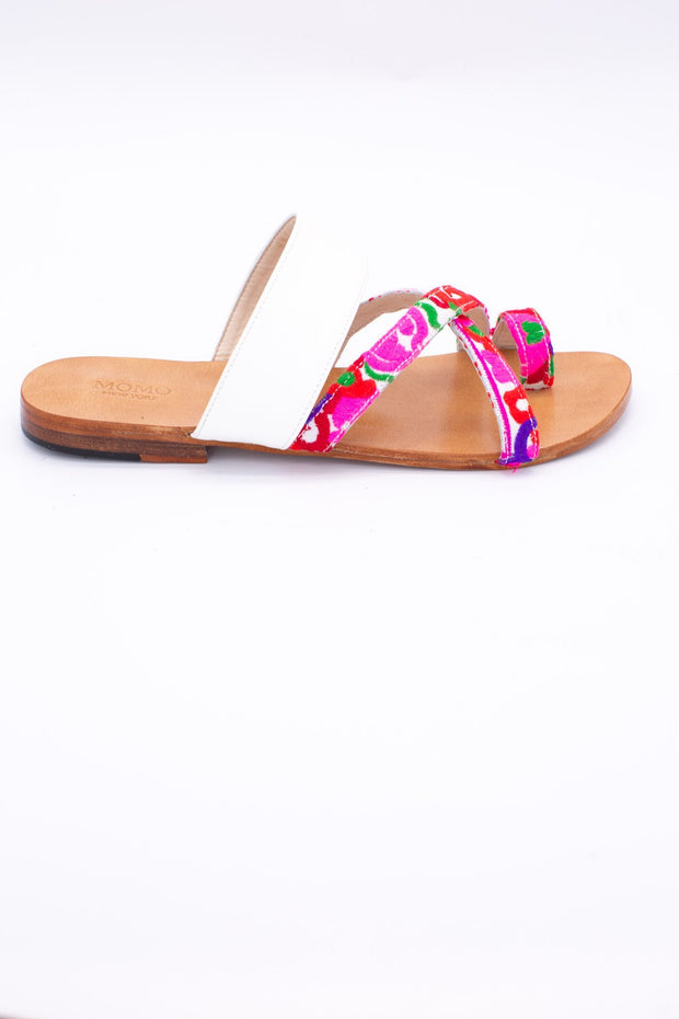 LEATHER STRING SANDALS INGA - sustainably made MOMO NEW YORK sustainable clothing, mules slow fashion