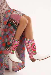 SELINA WESTERN BOOTS X FREE PEOPLE - sustainably made MOMO NEW YORK sustainable clothing, boots slow fashion