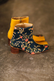 SPLIT FABRIC LEATHER BOOTS JAYE - sustainably made MOMO NEW YORK sustainable clothing, boots slow fashion