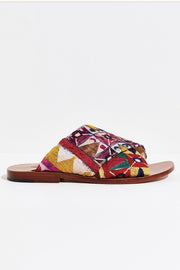 SUNNY DAYS SLIP ON SANDALS X FREE PEOPLE - sustainably made MOMO NEW YORK sustainable clothing, mules slow fashion